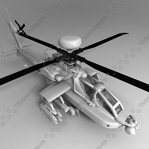 apache helicopter 3d max - AH-64 Apache... by mohammadmax1